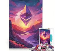 Rompecabezas para Adultos de 1000 Piezas, Ethereum, Espacio y Planeta, Juegos relajantes, reducción del estrés, colección de Artistas, Bellas Artes 38x26cm