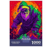 Rompecabezas para Adultos De 1000 Piezas Evil Santa Claus Rompecabezas para Adultos Juego Práctico Corte De Precisión 70x50cm/1000pcs