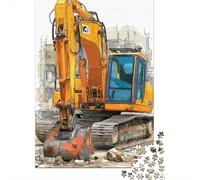 Rompecabezas para Adultos De 1000 Piezas Excavator Construction Equipment Rompecabezas para Adultos Juegos Relajantes Mejora La Memoria para Cumpleaños, Navidad 70x50cm/1000pcs