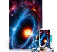Rompecabezas para Adultos de 1000 Piezas Explosión cósmica Juguete de desafío de Juego Educativo Trato como Regalo para Toda la Familia 38x26cm