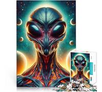 Rompecabezas para Adultos de 1000 Piezas Extraterrestre alienígena Juguete Educativo de Aprendizaje Decoración 52x38cm