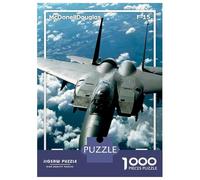 Rompecabezas para Adultos De 1000 Piezas F-15 Eagle Flight Rompecabezas para Adultos Juguetes Antiestrés Mejora La Memoria Oferta como Regalo para Toda La Familia 52x38cm/1000pcs