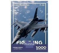Rompecabezas para Adultos De 1000 Piezas F-16 Falcon Flight Rompecabezas para Adultos Juegos Relajantes Decoración Cumpleaños 70x50cm/1000pcs