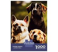 Rompecabezas para Adultos De 1000 Piezas Famous Dog Rompecabezas para Adultos Juegos Familiares Mejoran La Memoria Reducción del Estrés Regalos 52x38cm/1000pcs