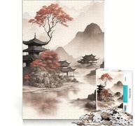 Rompecabezas para Adultos de 1000 Piezas, fantasía Japonesa y misticismo, Juego de ingenio, desafiante de completar, colección de Artistas, Bellas Artes 38x26cm