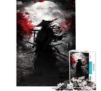 Rompecabezas para Adultos de 1000 Piezas Fantasma Samurai Asesino desafío Educativo desafío difícil Juegos Divertidos para Mayores de 14 años 50x75cm