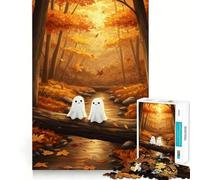 Rompecabezas para Adultos de 1000 Piezas Fantasmas de otoño en el Bosque,diseño Limpio y Elegante,Ideal para Decorar y desafiar Juguete para un rato de diversión Regalo o Simplemente para Disfrutar