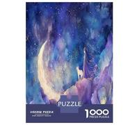 Rompecabezas para Adultos De 1000 Piezas Fantasy Artwork Moon Night Sky Rompecabezas para Adultos Juegos De Relajación Análisis Y Lógica Cumpleaños Y Navidad 52x38cm/1000pcs