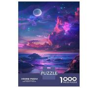 Rompecabezas para Adultos De 1000 Piezas Fantasy Beach Sunset Rompecabezas para Adolescentes Juegos Relajantes Pero Divertidos Y Humorísticos Desafiantes De Completar 52x38cm/1000pcs