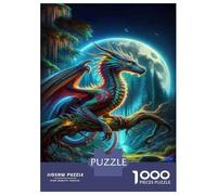 Rompecabezas para Adultos De 1000 Piezas Fantasy Dragon Wall Art Print-5 Rompecabezas Juegos Relajantes Decoración De Pared Oferta como Regalos para Toda La Familia 70x50cm/1000pcs