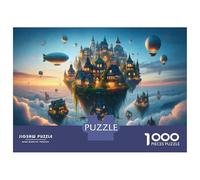 Rompecabezas para Adultos De 1000 Piezas Fantasy Floating Island Rompecabezas para Adultos Juego Práctico Corte De Precisión 38x26cm/1000pcs