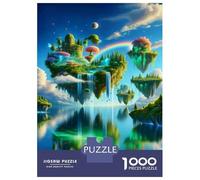 Rompecabezas para Adultos De 1000 Piezas Fantasy Floating Islands Rompecabezas para Adultos Juego De Ingenio Decoración del Hogar Cumpleaños 38x26cm/1000pcs