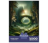Rompecabezas para Adultos De 1000 Piezas Fantasy Forest Portal Rompecabezas para Adolescentes Juegos Relajantes Pero Divertidos Y Humorísticos Desafiantes De Completar 38x26cm/1000pcs