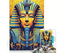 Rompecabezas para Adultos de 1000 Piezas Faraón Ramsés II Juego Educativo dificultad Alta cumpleaños y Navidad 38x26cm
