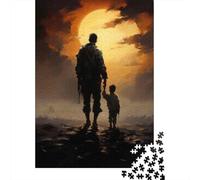 Rompecabezas para Adultos De 1000 Piezas Father and Son Sunset Adventure Rompecabezas para Adultos Juegos Familiares Arte De Pared Oferta como Regalos para Toda La Familia 38x26cm/1000pcs