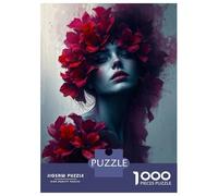 Rompecabezas para Adultos De 1000 Piezas Femme Florale Floral Muse Woman with Flowers Rompecabezas Juegos Familiares Pero Divertidos Y Humorísticos Cumpleaños 70x50cm/1000pcs