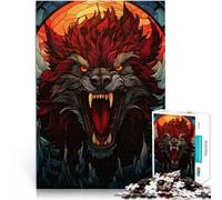 Rompecabezas para Adultos de 1000 Piezas Fenrir Color Wolf Juegos educativos Juguetes de Bricolaje Gran Regalo para Juegos 75x50cm