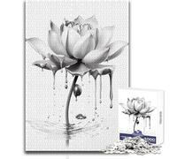 Rompecabezas para Adultos de 1000 Piezas, Flor de Loto, Budismo, Rompecabezas, Juegos Familiares, Regalo de cumpleaños, Regalo de Amigo Secreto, tamaño 50x75cm