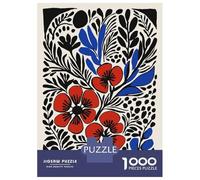 Rompecabezas para Adultos De 1000 Piezas Floral Illustration Rompecabezas para Adultos Juego Práctico Difícil Difícil Cumpleaños Y Navidad 52x38cm/1000pcs