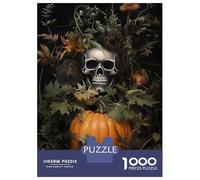 Rompecabezas para Adultos De 1000 Piezas Floral Skeleton Pumpkin Rompecabezas para Adultos Juegos Divertidos Difícil Difícil Regalos De Cumpleaños Y Únicos 38x26cm/1000pcs