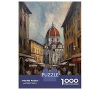 Rompecabezas para Adultos De 1000 Piezas Florence City of Art Italy Rompecabezas para Adultos Juegos Relajantes Desafío Difícil Actividades Divertidas En Casa 38x26cm/1000pcs