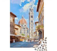 Rompecabezas para Adultos De 1000 Piezas Florence Italy Art Print Rompecabezas para Adultos Juego De Ingenio Decoración del Hogar Cumpleaños 38x26cm/1000pcs