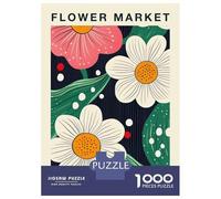 Rompecabezas para Adultos De 1000 Piezas Flower Market New York Travel Poster Rompecabezas para Adultos Juegos Relajantes Alivia El Estrés Ayuda A Ejercitar El Cerebro 70x50cm/1000pcs
