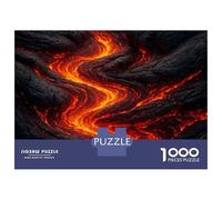 Rompecabezas para Adultos De 1000 Piezas Flowing Lava River Rompecabezas para Adultos Juguete Decoración De Pared Corte De Precisión 38x26cm/1000pcs