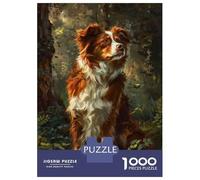Rompecabezas para Adultos De 1000 Piezas Forest Adventure Red & White Dog Rompecabezas para Adultos Juegos De Relajación Análisis Y Lógica Cumpleaños Y Navidad 38x26cm/1000pcs