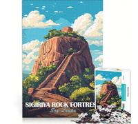 Rompecabezas para Adultos de 1000 Piezas Fortaleza de Sigiriya Sri Lanka Juegos educativos decoración Cada Pieza es única 50x75cm