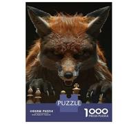 Rompecabezas para Adultos De 1000 Piezas Fox Chess Rompecabezas para Adolescentes Juego Familiar Carrera De Velocidad Manual Cumpleaños 70x50cm/1000pcs
