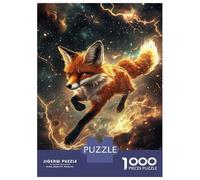Rompecabezas para Adultos De 1000 Piezas Fox in The Cosmos -5 Rompecabezas para Adultos Juguetes Antiestrés Decoración Actividades Divertidas En Casa 70x50cm/1000pcs