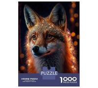 Rompecabezas para Adultos De 1000 Piezas Fox Lighting Rompecabezas para Adultos Juguetes Antiestrés Corte De Precisión Interacción Entre Padres E Hijos 38x26cm/1000pcs