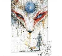 Rompecabezas para Adultos De 1000 Piezas Fox Spirit Magical Fantasy Artwork Rompecabezas para Adolescentes Juguetes Antiestrés Mejora La Memoria Gran Regalo para Jugar 70x50cm/1000pcs