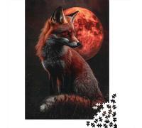 Rompecabezas para Adultos De 1000 Piezas Fox Wall Art Print-1 Rompecabezas para Adultos Juego Práctico Decoración De Pared para Cumpleaños, Navidad 52x38cm/1000pcs