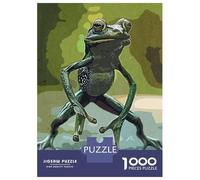 Rompecabezas para Adultos De 1000 Piezas Frog Vintage Rompecabezas para Adultos Juguetes Antiestrés Carrera De Velocidad Manual Actividades Divertidas En Casa 38x26cm/1000pcs