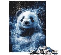 Rompecabezas para Adultos de 1000 Piezas Frozen Panda Mystique Rompecabezas para Adolescentes Vacaciones en casa Actividades Divertidas para Pasar el Tiempo Juego de desafío único (38x52cm)