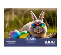 Rompecabezas para Adultos De 1000 Piezas Funny Bunny Easter Rompecabezas Juegos Relajantes Decoración De Pared Oferta como Regalos para Toda La Familia 70x50cm/1000pcs