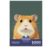Rompecabezas para Adultos De 1000 Piezas Funny Cute Hamster Illustration Rompecabezas para Adolescentes Juego Familiar Carrera De Velocidad Manual Cumpleaños 38x26cm/1000pcs