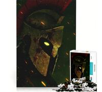 Rompecabezas para Adultos de 1000 Piezas Furia del Guerrero Espartano Juego de ingenio Actividades Divertidas para Hacer en casa Lista de Deseos con Papá Noel 38x52cm