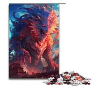 Rompecabezas para Adultos de 1000 Piezas Furia del Monstruo Dragón Cada Pieza es única Juego desafiante y Divertido para Toda la Familia 75 x 50 cm