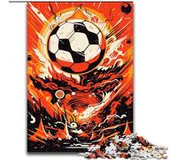 Rompecabezas para Adultos de 1000 Piezas, fútbol Colorido de Madera, Actividad Divertida para el hogar, 50x75cm, Actividad de Noche de Juegos Familiar Atractiva