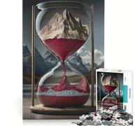 Rompecabezas para Adultos de 1000 Piezas Futuro Atemporal Juguetes para armar Entrena tu Cerebro y Tus Manos con póster y Hoja de Preguntas a Juego 38x52cm