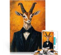 Rompecabezas para Adultos de 1000 Piezas Gacela en Esmoquin Juguetes para aliviar el estrés Colección de Artistas, Bellas Artes 38x26cm