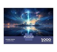 Rompecabezas para Adultos De 1000 Piezas Galactic Reflections A Cosmic Oasis Rompecabezas para Adultos Juego De Ingenio Aliviador del Estrés Actividades Divertidas En Casa 52x38cm/1000pcs