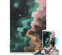 Rompecabezas para Adultos de 1000 Piezas: Galaxia Abstracta - Signo Zodiacal Tauro, Juegos Familiares, análisis y lógica, Regalos para Amigos y Familiares 38x52cm
