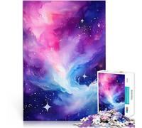 Rompecabezas para Adultos de 1000 Piezas Galaxia cósmica de Acuarela Actividad Familiar Actividades Divertidas en casa, Regalos de cumpleaños, Regalos de Viaje, 38x26cm