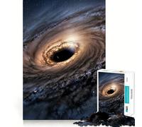 Rompecabezas para Adultos de 1000 Piezas Galaxia del Agujero Negro,Arte de Corte Fino,diversión para Resolver Problemas,Juego para Momentos acogedores,decoración navideña para la Pared 38x52cm