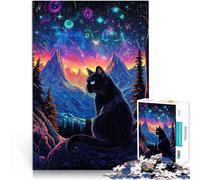 Rompecabezas para Adultos de 1000 Piezas Galaxia del Gato~ Hecho de Madera para Mayores de 14 años Juego Familiar para y Una Obra de Arte tamaño：50x75cm