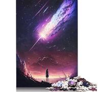 Rompecabezas para Adultos de 1000 Piezas, Galaxia, meteorito, Atardecer, Rompecabezas para interactuar con Familiares (38 x 26 cm)